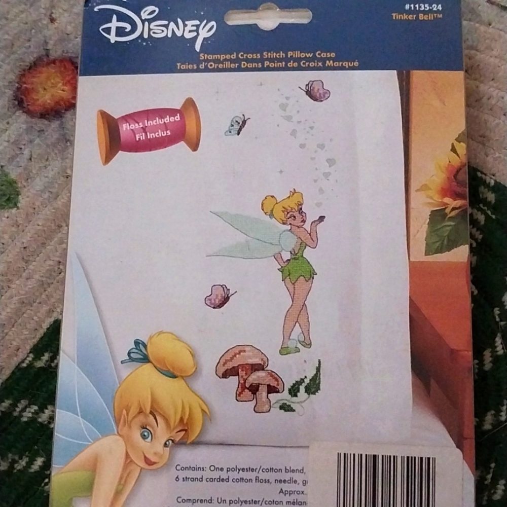 Disney cross stitch pillowcases